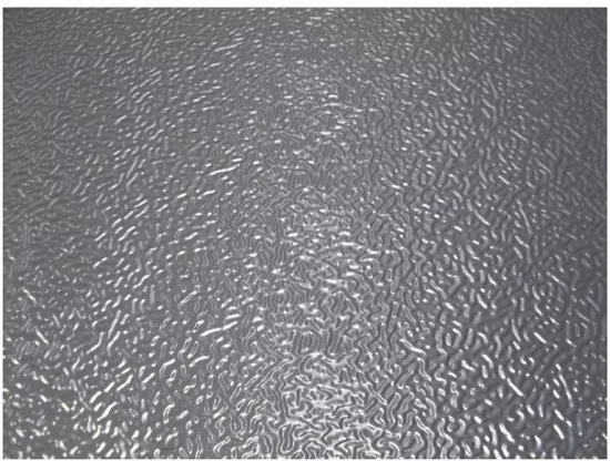Double Aluminum Embossed Weaving Fabric Woven Aluminium Foil